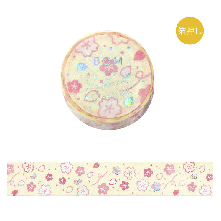 BGM Sakura Limited Masking Tape: Sakura - Cherry Blossoms Dance