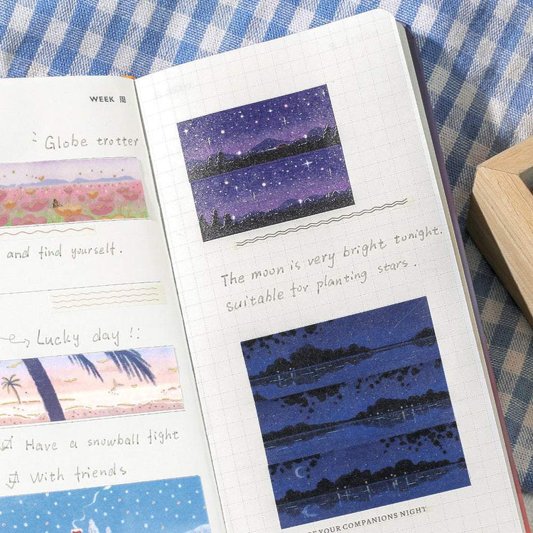 BGM Foil Stamping Masking Tape: Dreamscape - Starry Sky