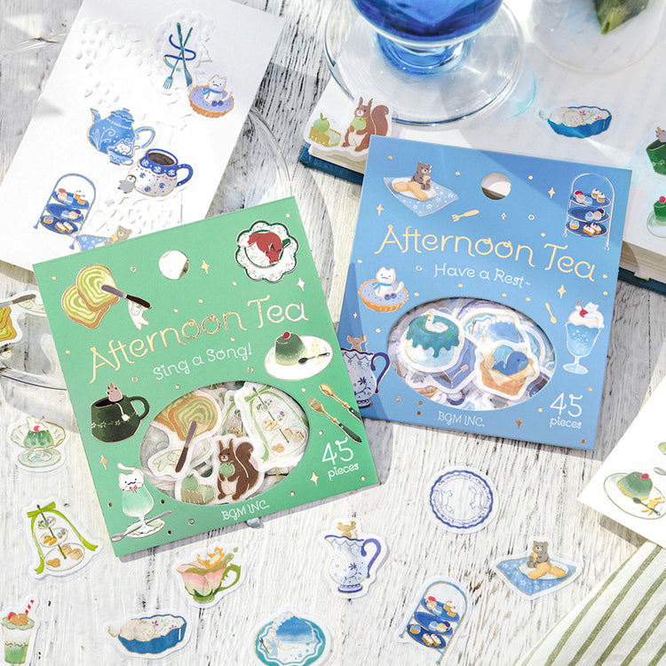 BGM Foil Stamping Flake Seal: Afternoon Tea Party - Let's Sing Together