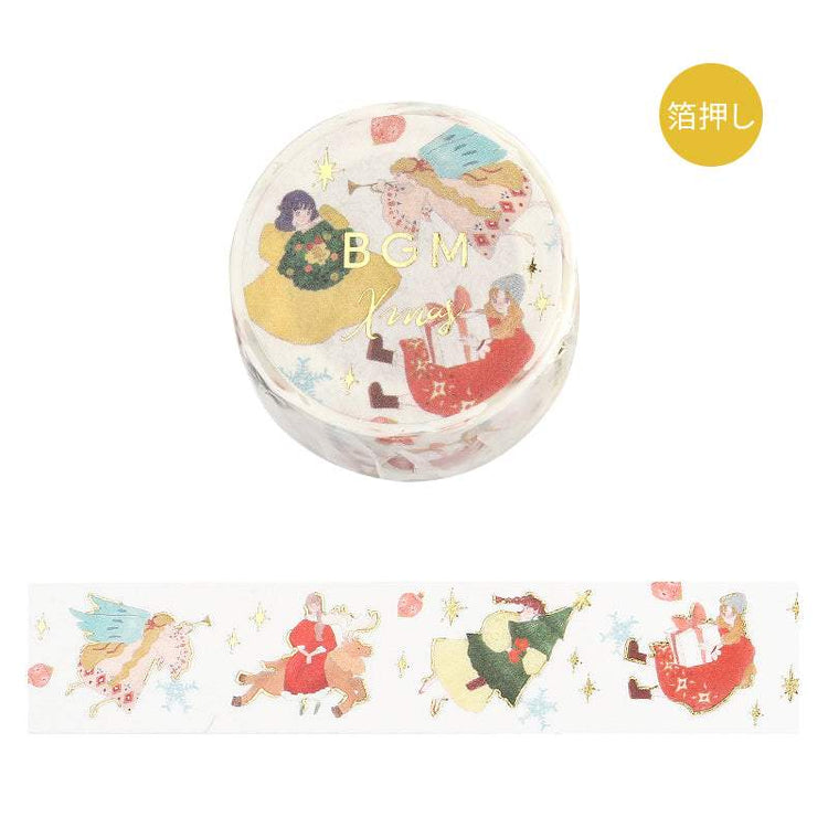 BGM Foil Stamping Christmas Limited Edition Masking Tape - Flying Girl