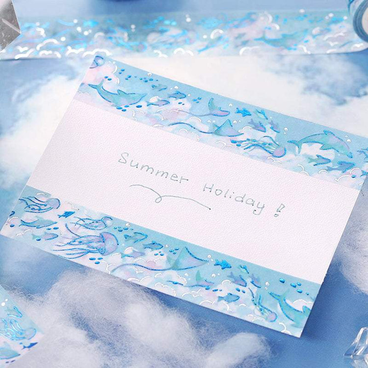 BGM Foil Stamping Masking Tape: Sky Encyclopedia - Ocean