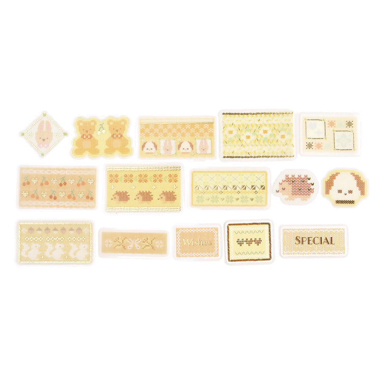 BGM Tracing Paper Seal: Nordic Knitting - Yellow