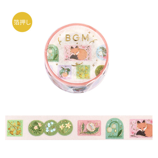 BGM Foil Stamping Masking Tape - Forest of Sunlight Through the Trees