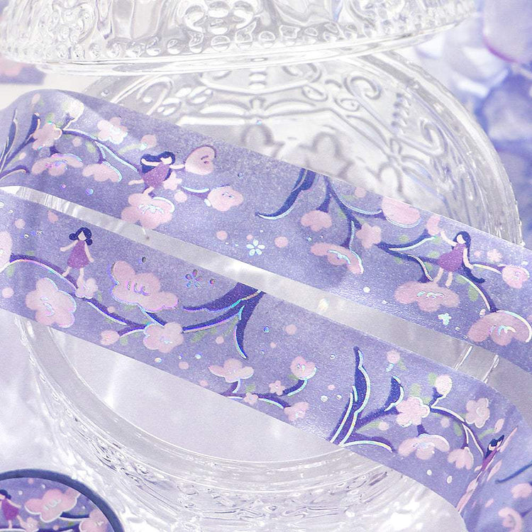 BGM Foil Stamping Masking Tape: Hana Monogatari - Light Purple