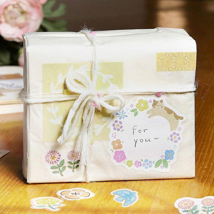 BGM Foil Stamping Memo Seal: Flower Weather - Yellow