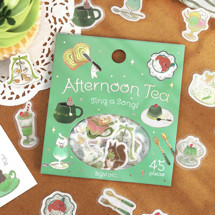 BGM Foil Stamping Flake Seal: Afternoon Tea Party - Let's Sing Together