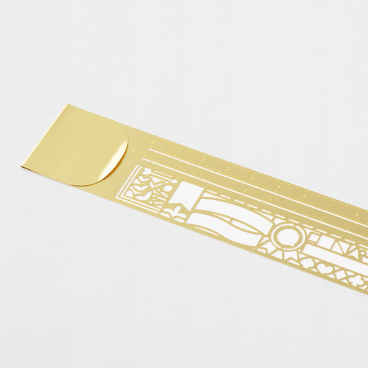 Midori Clip Ruler Decorative Pattern A