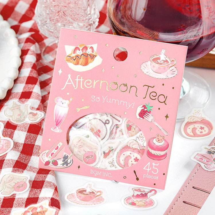 BGM Foil Stamping Flake Seal: Afternoon Tea Party - Let's Eat a Snack