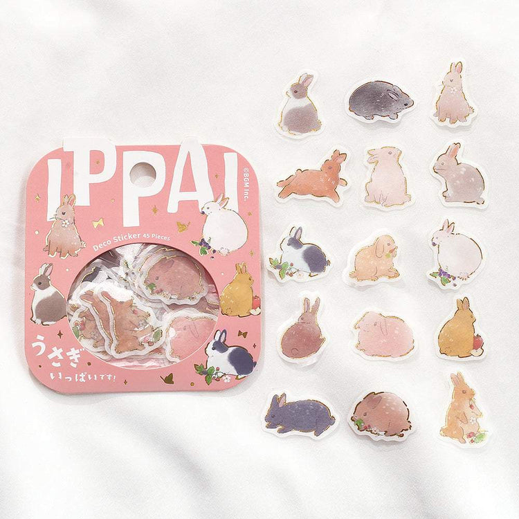 BGM Foil Stamping Flake Seal: Ippai - It's Full of Rabbits