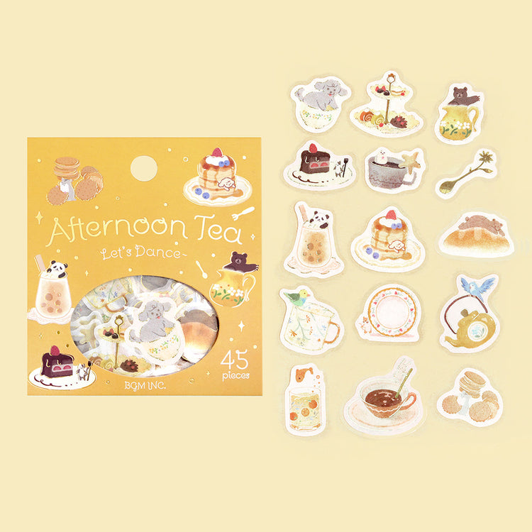 BGM Foil Stamping Flake Seal: Afternoon Tea Party - Let's Dance in Rhythm