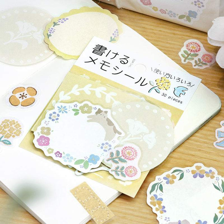 BGM Foil Stamping Memo Seal: Flower Weather - Yellow