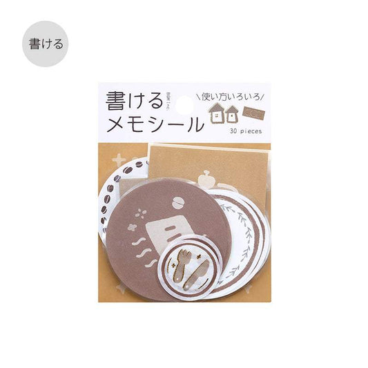 BGM Foil Stamping Memo Seal: Flower Weather - Brown