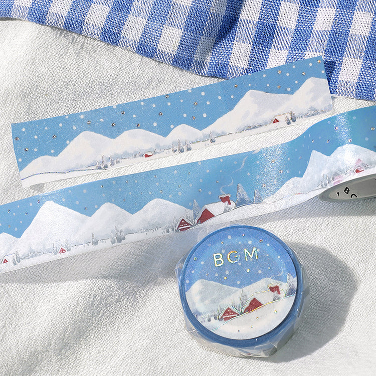 BGM Foil Stamping Masking Tape: Dreamscape - Snow Country