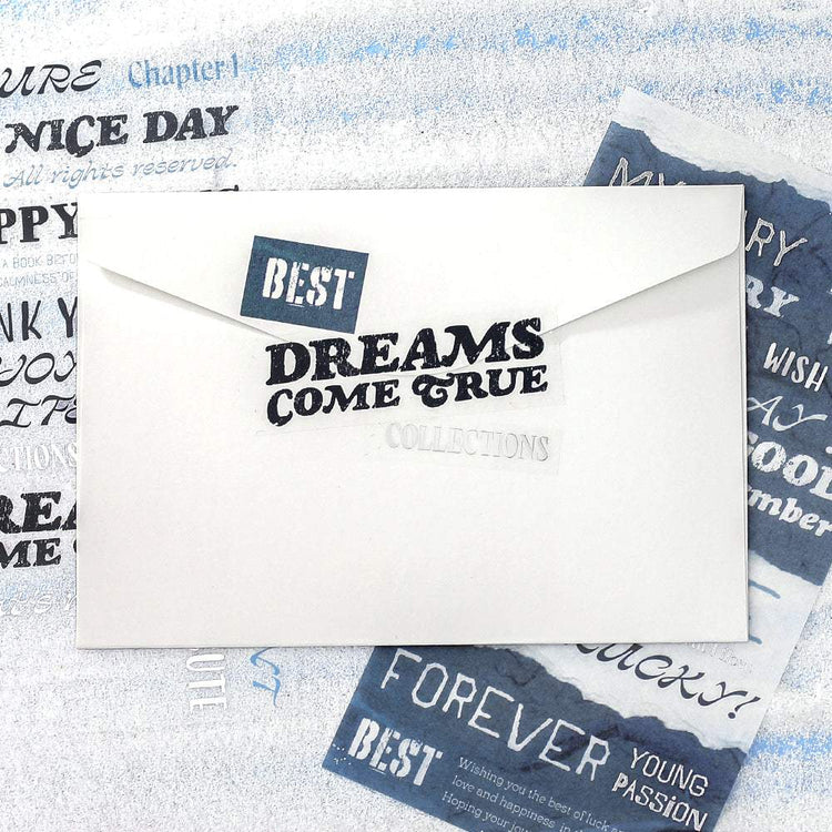 BGM Foil Stamping Mix Seat Seal: Collage - Messages