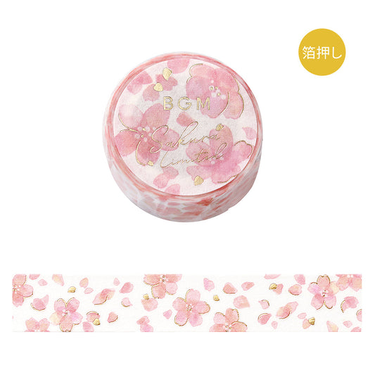 BGM Sakura Limited Masking Tape: Sakura - Spilt Cherry Blossoms