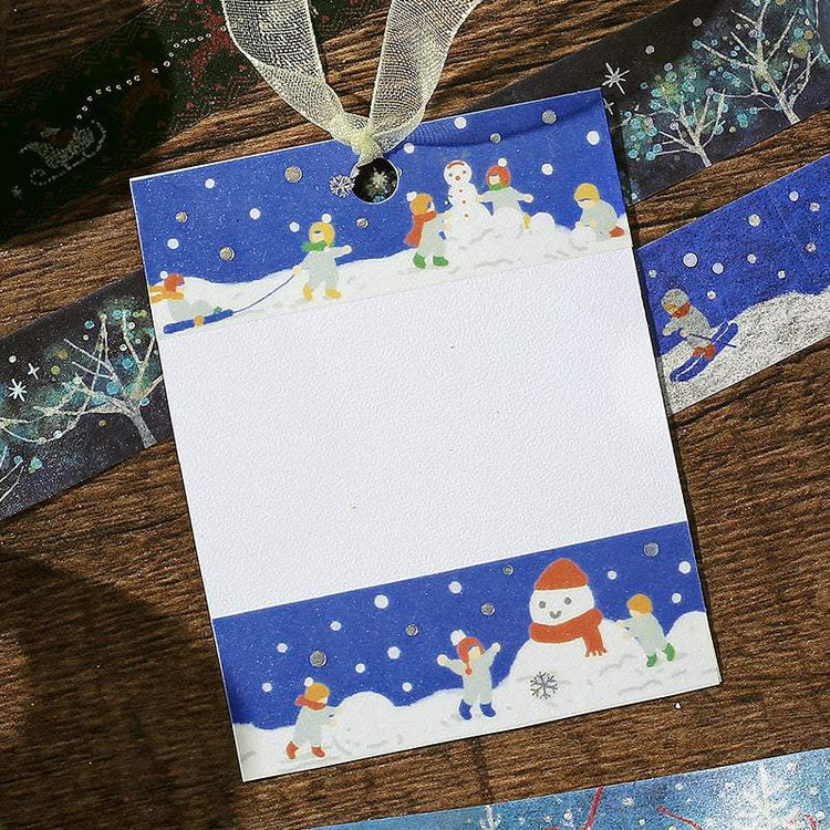 BGM Foil Stamping Christmas Limited Edition Masking Tape - Let's make a Snowman