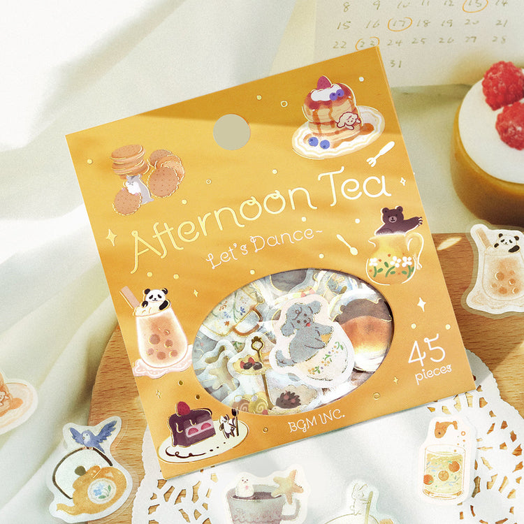 BGM Foil Stamping Flake Seal: Afternoon Tea Party - Let's Dance in Rhythm