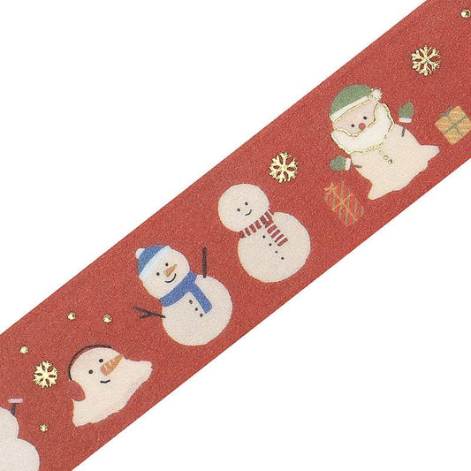 BGM Foil Stamping Christmas Limited Edition Masking Tape - Snowmen