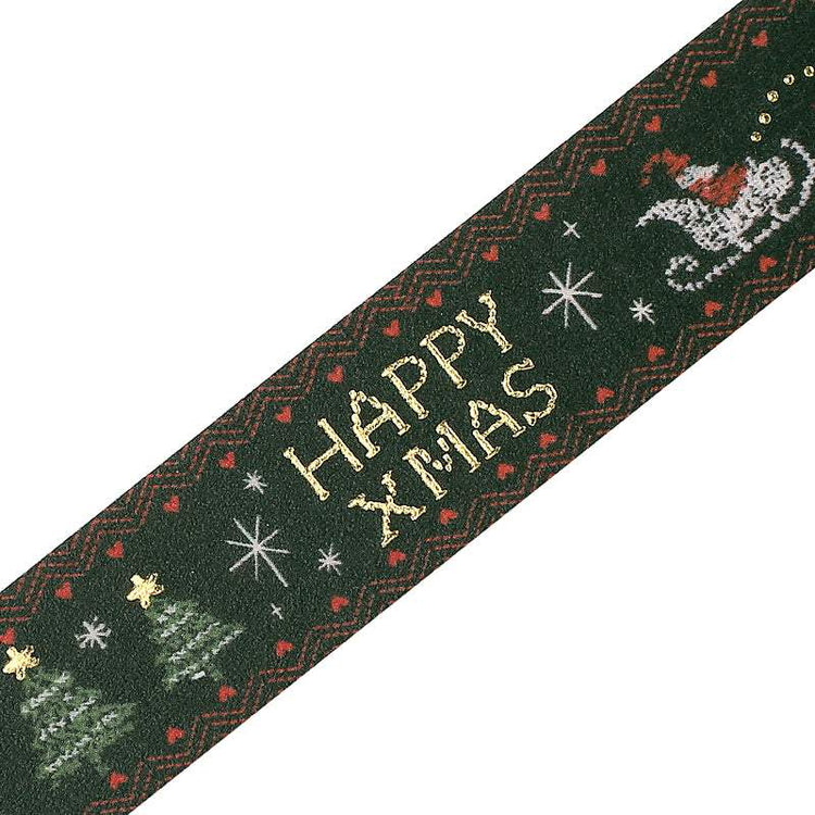 BGM Foil Stamping Christmas Limited Edition Masking Tape - Cross Stitch