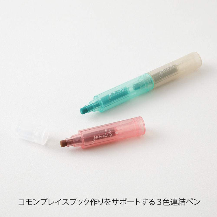 Midori Join Dots Connecting Pen - Milky