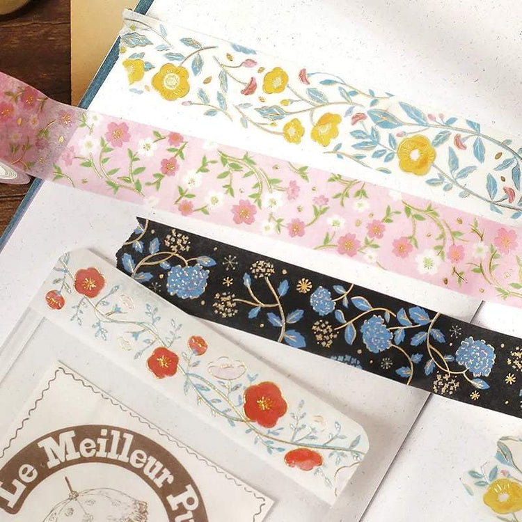 BGM Foil Stamping Masking Tape: Flower Pattern - Sakura