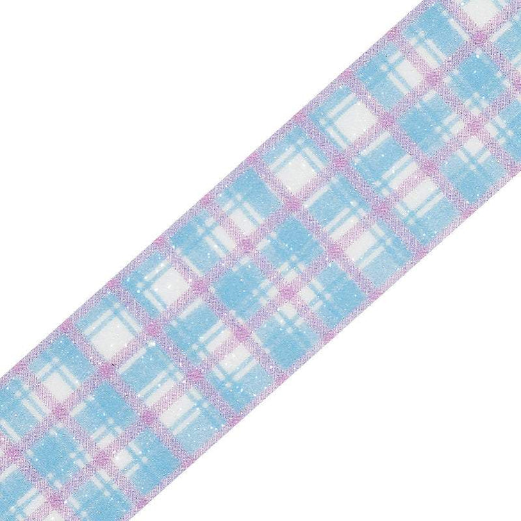 BGM Kira Fuwa Sugar Masking Tape - Check Blueberry