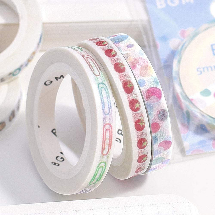 BGM Foil Stamping Masking Tape: Life - Tomato Time