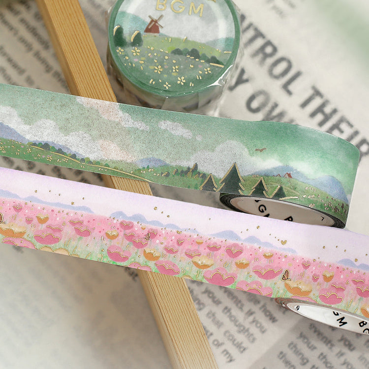 BGM Foil Stamping Masking Tape: Dreamscape - Field