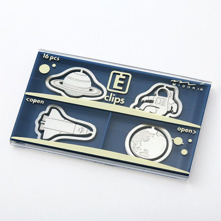 Midori E-Clips Paper Clip Etching Clips Leaf / Fruit / Necklace / Flower / Space / Stationery
