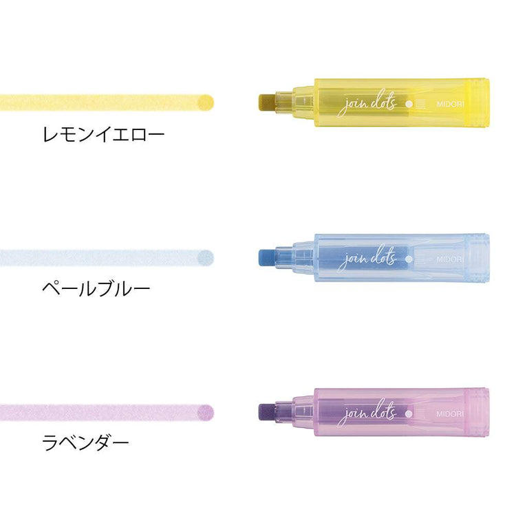 Midori Join Dots Connecting Pen - Pastel