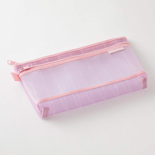 Midori Mesh Pen Pouch - Stripe Purple [Limited Edition]