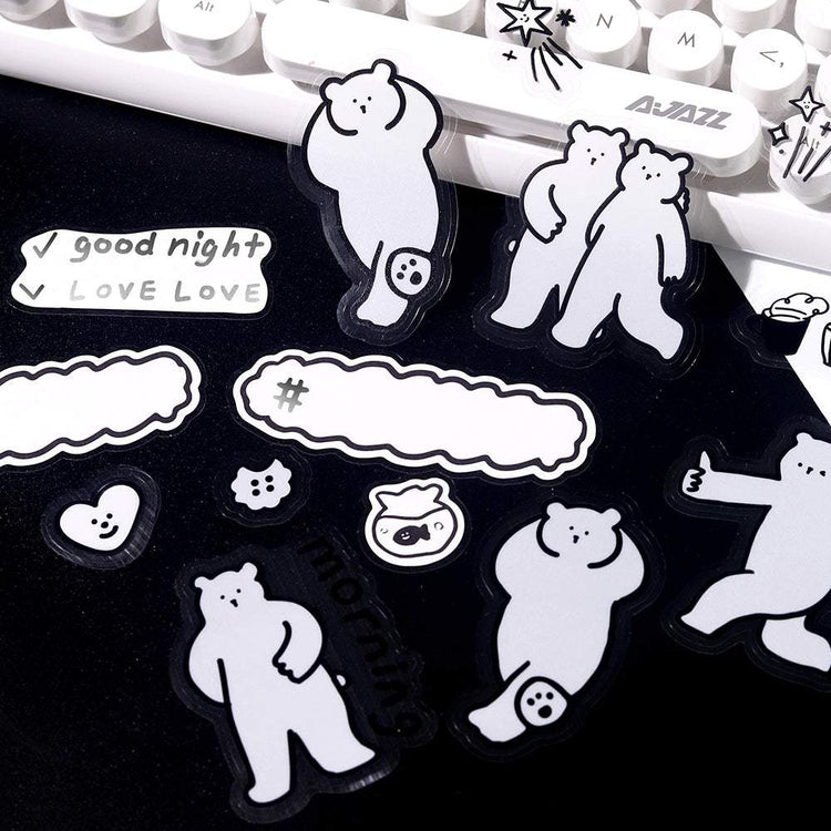 BGM Deco Sticker Mix Seal: YURUKU IKO-YO! - Bear