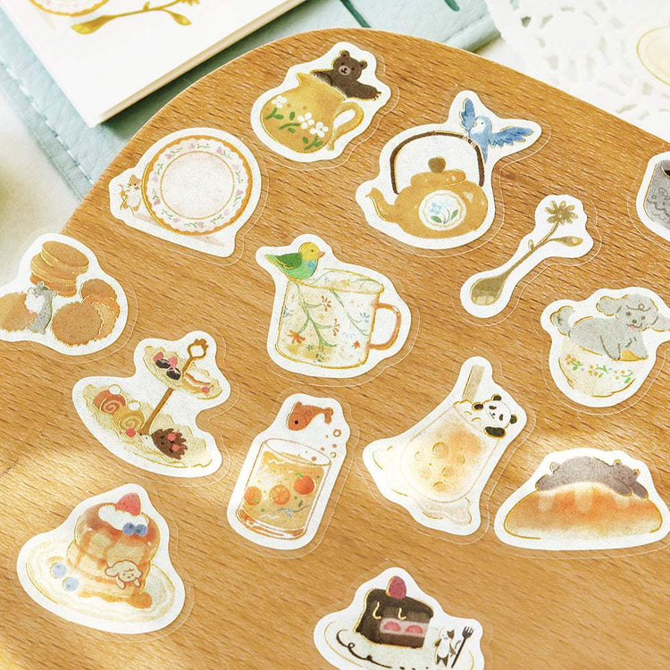 BGM Foil Stamping Flake Seal: Afternoon Tea Party - Let's Dance in Rhythm