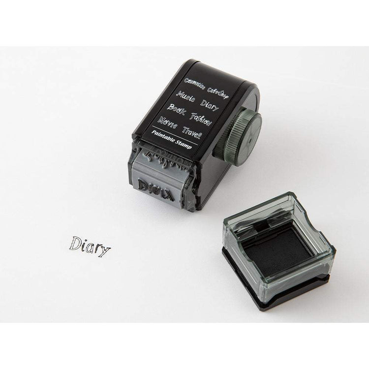 Midori Paintable Rotating Stamp Dial - Title