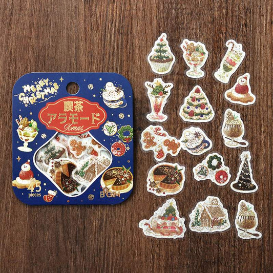 BGM Foil Stamping Christmas Limited Edition Flake Seal - Cafe A La Mode Santa