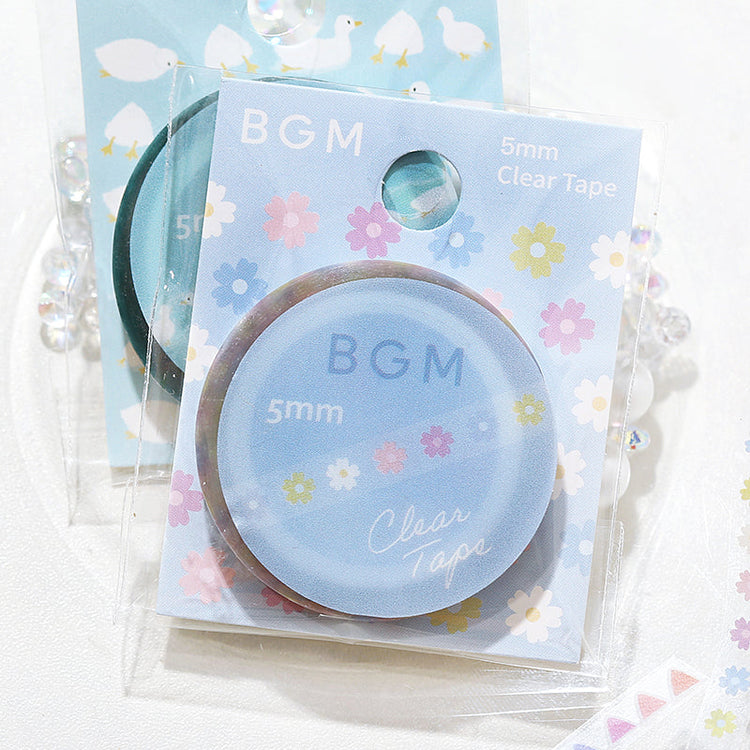 BGM Clear Tape - Flower