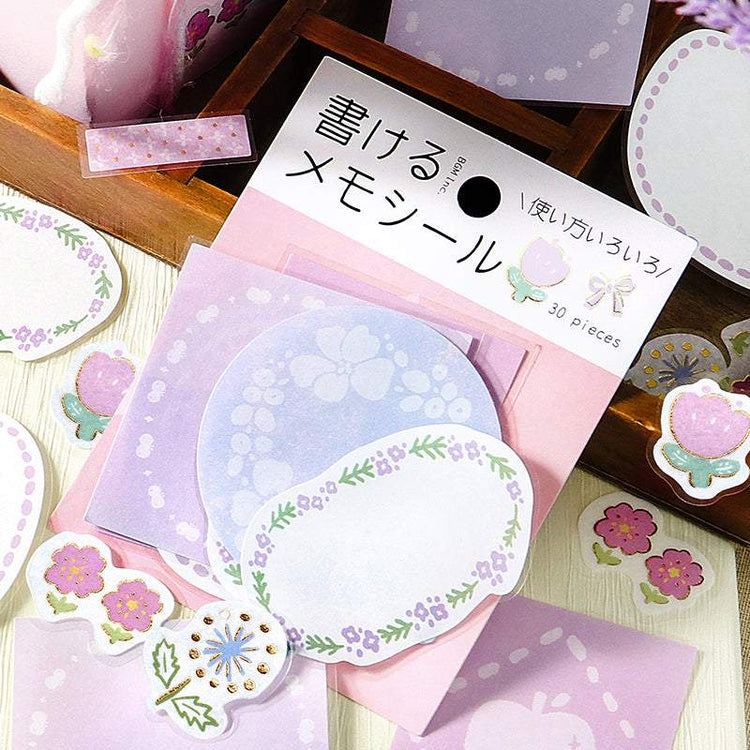 BGM Foil Stamping Memo Seal: Flower Weather - Pink