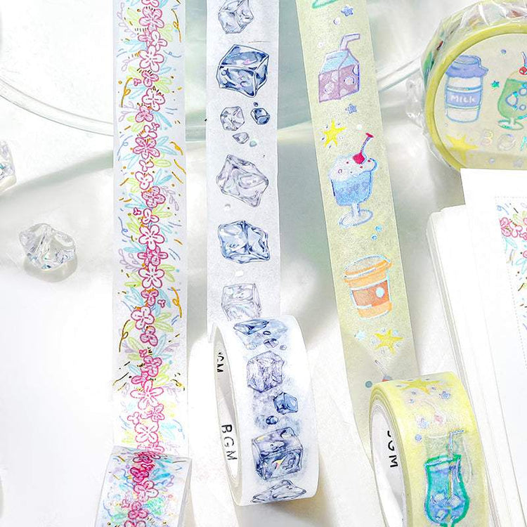 BGM Foil Stamping Masking Tape: Life - Flower Line