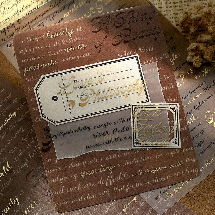 BGM Foil Stamping Mix Seat Seal: Collage - Sonnets