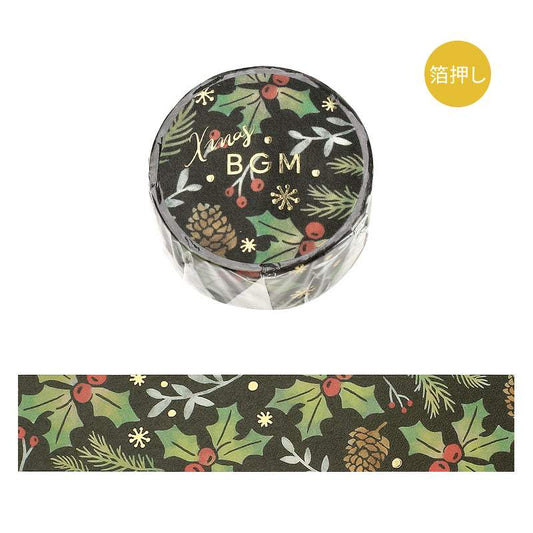 BGM Foil Stamping Christmas Limited Edition Masking Tape - Botanic