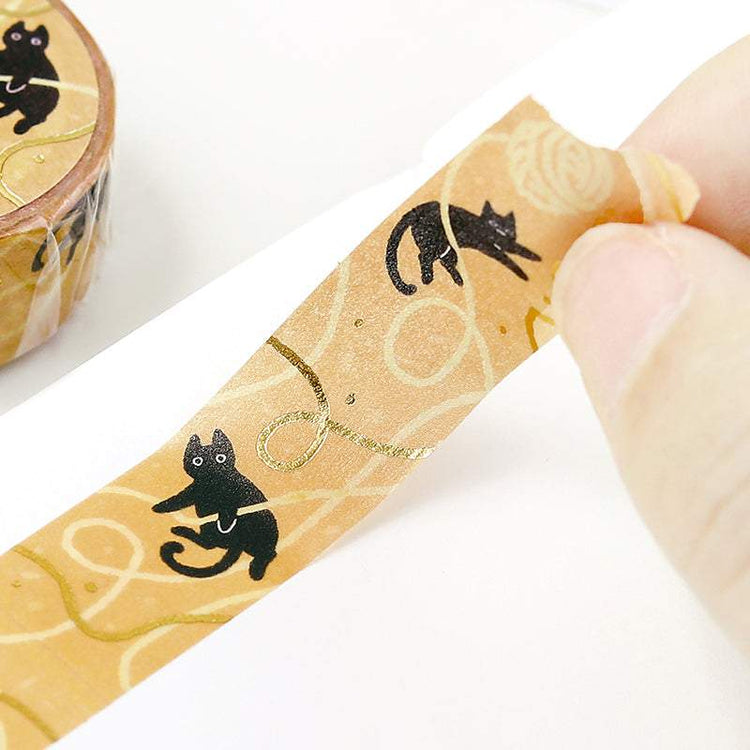 BGM Foil Stamping Masking Tape: Life - Cat and Thread