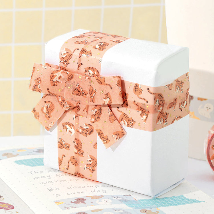 BGM Foil Stamping Masking Tape - I love Tiger