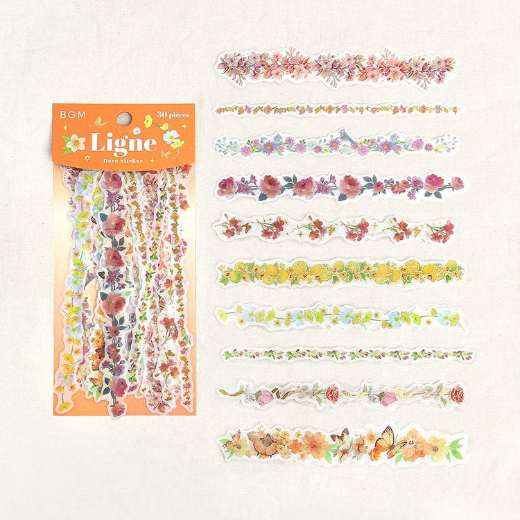 BGM Deco Sticker Ligne Seal: Ligne - Scent of Flowers