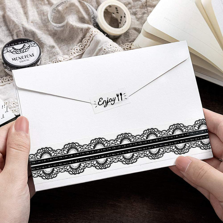 BGM Foil Stamping Masking Tape: Monotone - Lace