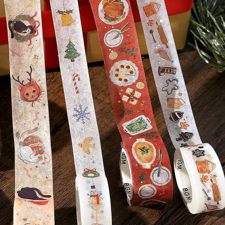 BGM Foil Stamping Christmas Limited Edition Masking Tape - Christmas Ornaments