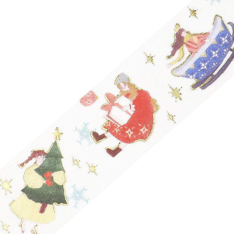 BGM Foil Stamping Christmas Limited Edition Masking Tape - Flying Girl