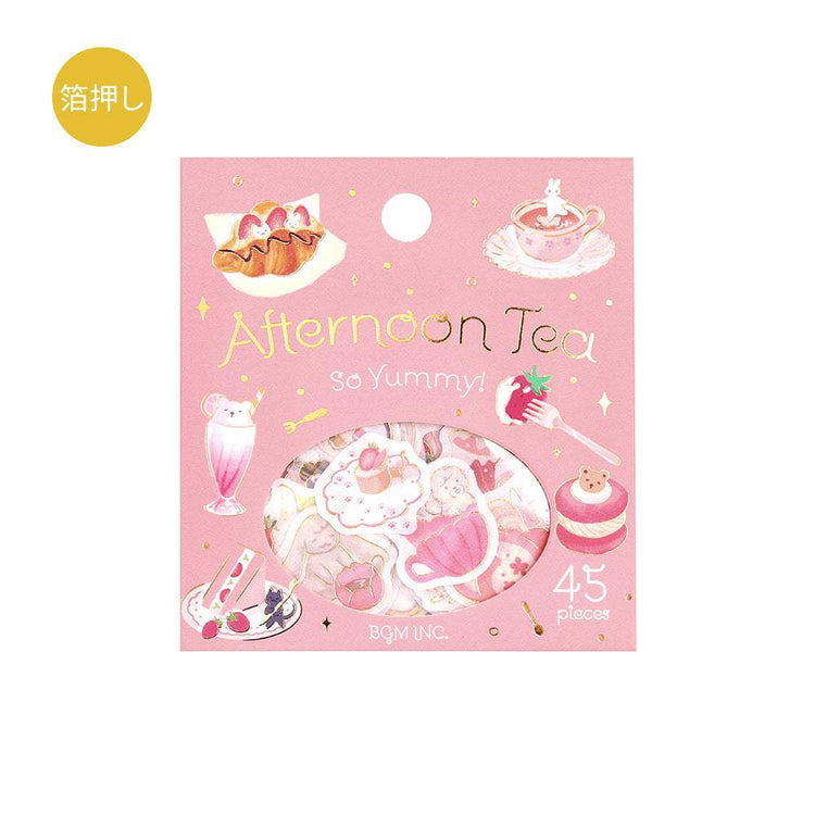 BGM Foil Stamping Flake Seal: Afternoon Tea Party - Let's Eat a Snack