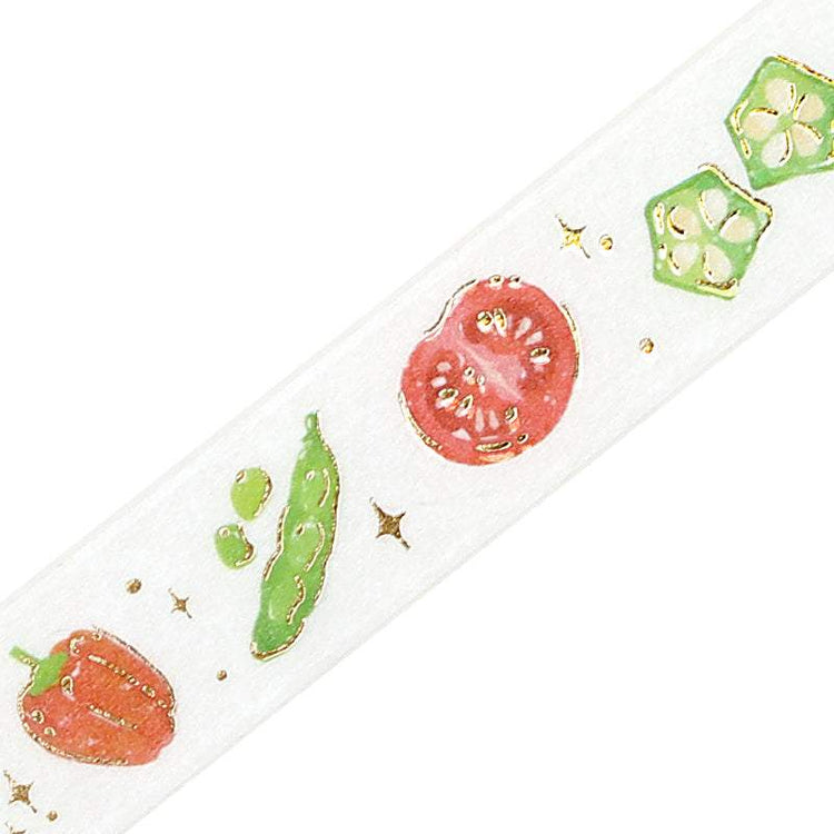 BGM Foil Stamping Masking Tape: Life - Vegetables