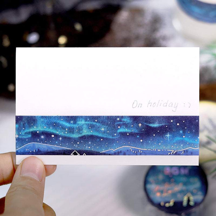 BGM Foil Stamping Winter Limited Edition Masking Tape - Aurora Borealis