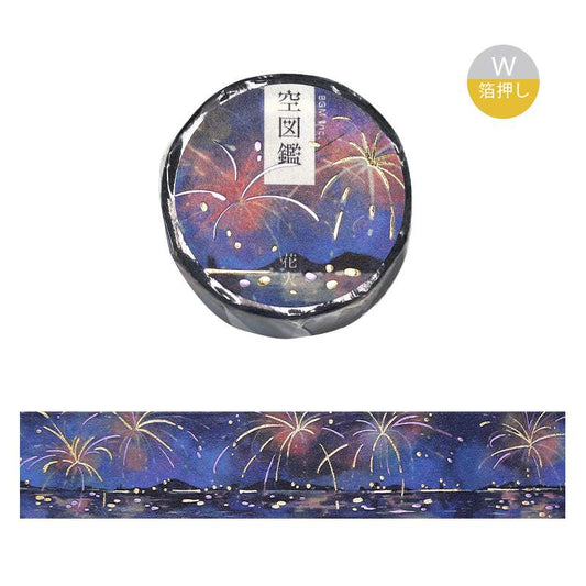 BGM Foil Stamping Masking Tape: Sky Encyclopedia - Fireworks